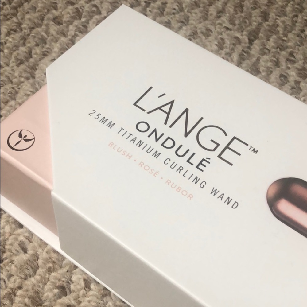 L’ange Ondule 25mm titanium curling wand - Blush